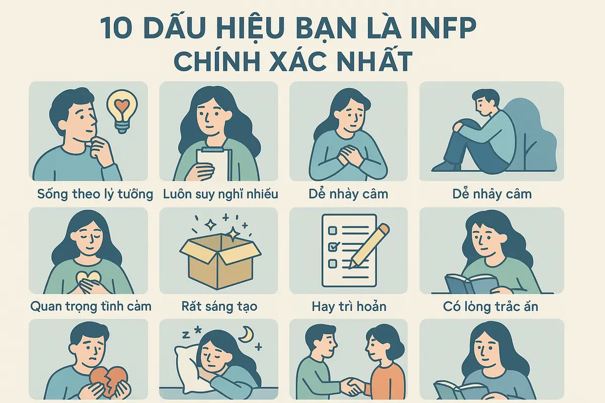 10 dấu hiệu bạn là INFP chính xác nhất