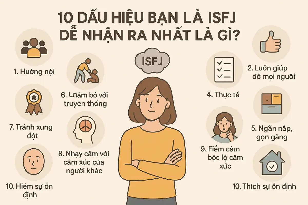 10 dấu hiệu bạn là ISFJ dễ nhận ra nhất là gì?