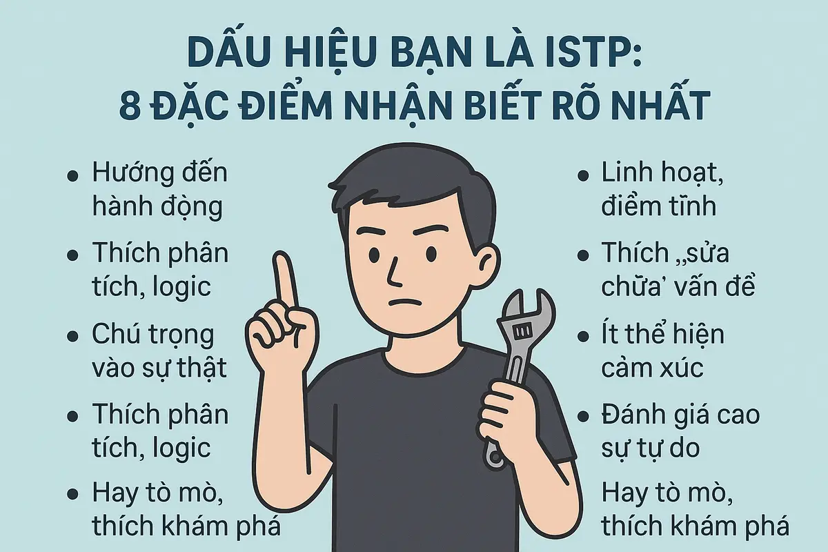 8 dấu hiệu bạn là ISTP rõ nhất