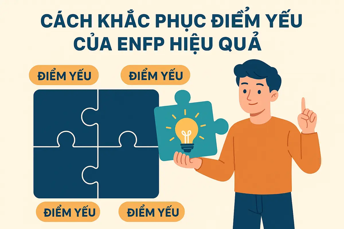 Cách khắc phục điểm yếu của ENFP hiệu quả