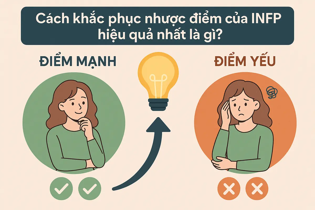 Cách khắc phục nhược điểm của INFP hiệu quả nhất là gì?