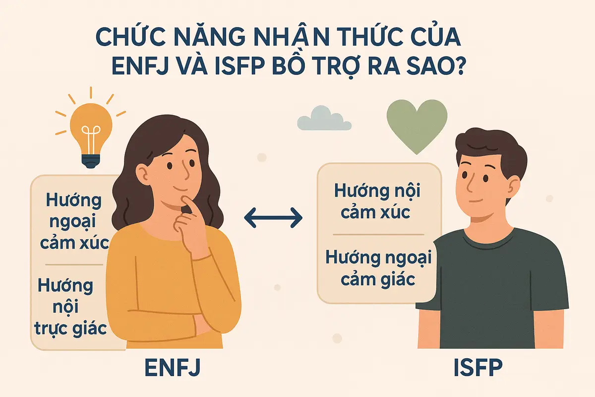 Chức năng nhận thức của ENFJ và ISFP bổ trợ ra sao?
