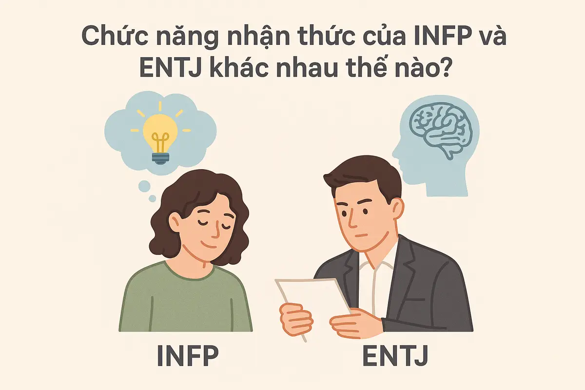 Chức năng nhận thức của INFP và ENTJ khác nhau thế nào?
