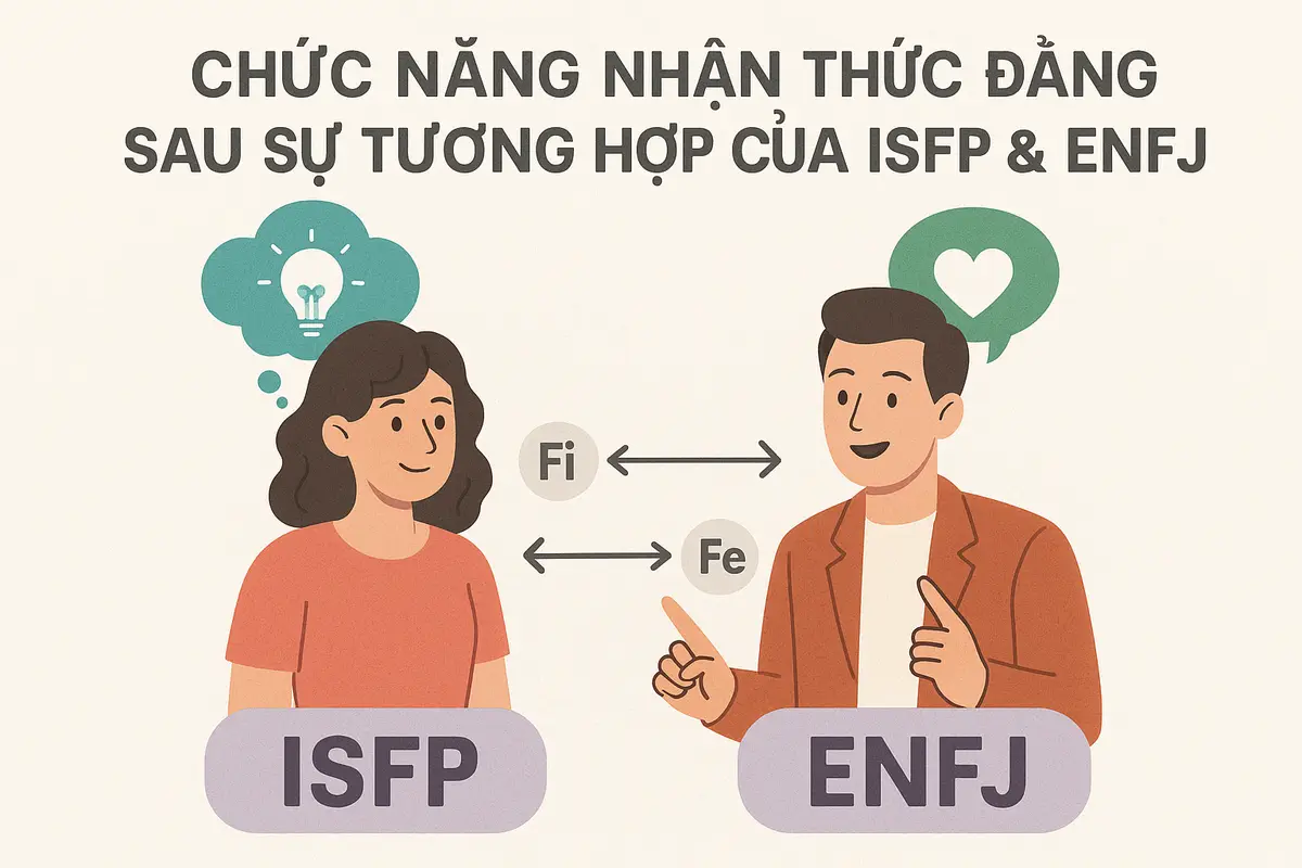 Chức năng nhận thức đằng sau sự tương hợp của ISFP và ENFJ
