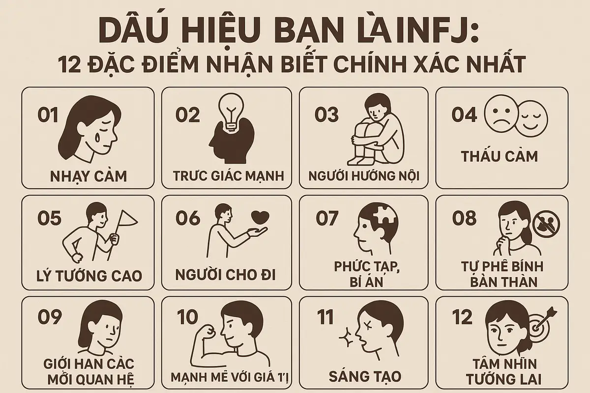 Dấu hiệu bạn là infj: 12 đặc điểm nhận biết chính xác nhất