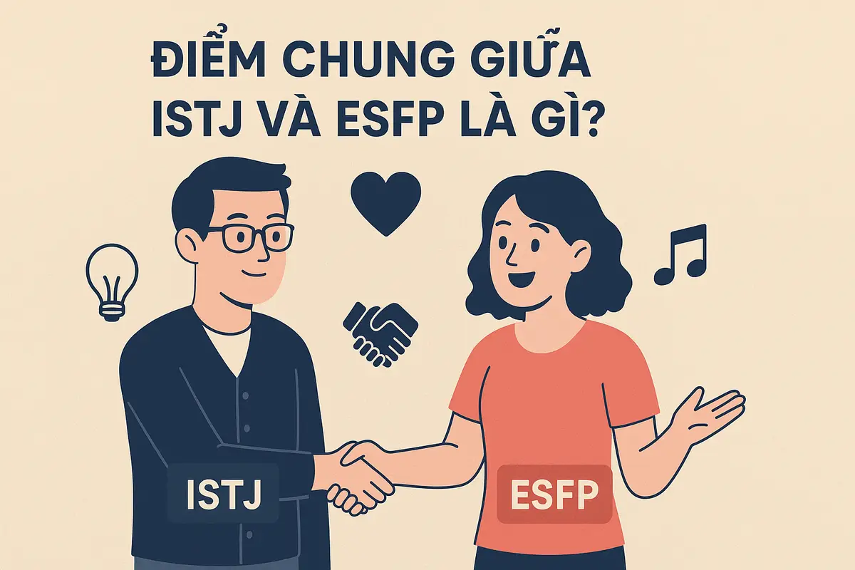 Điểm chung giữa ISTJ và ESFP là gì?