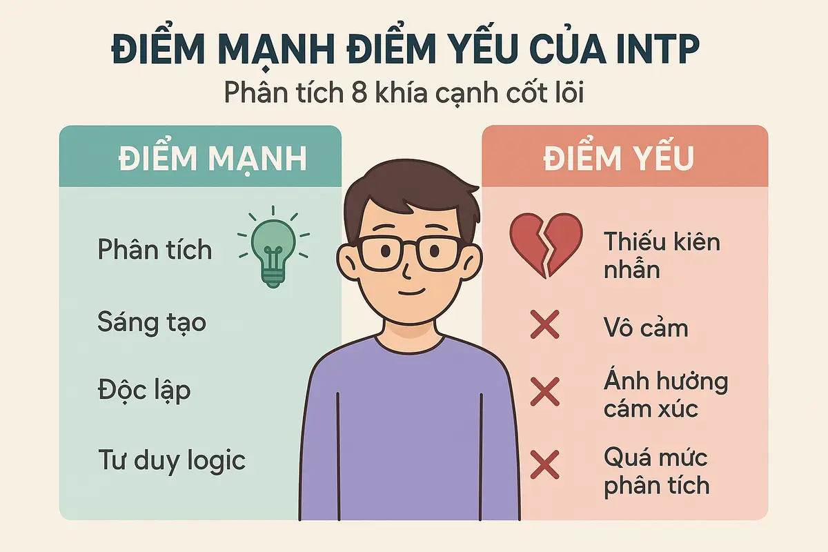 Điểm mạnh điểm yếu của intp là gì?