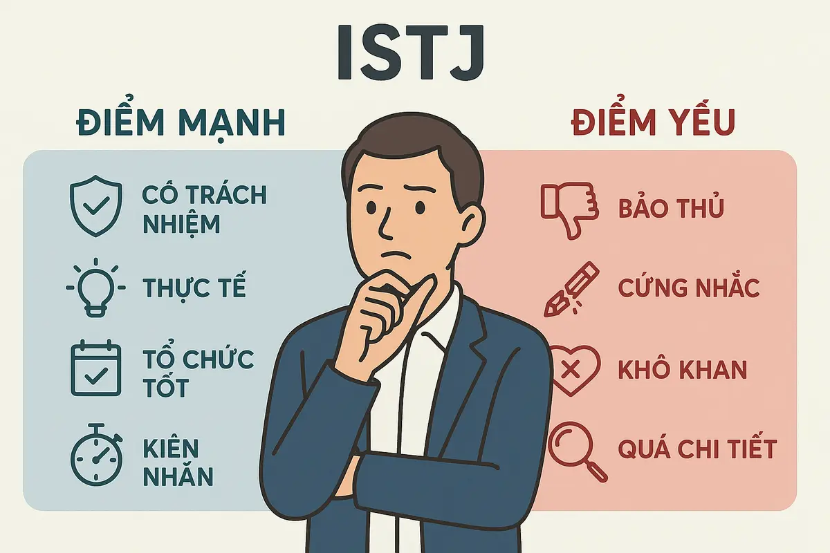 Điểm mạnh điểm yếu của ISTJ gồm những gì nổi bật nhất?