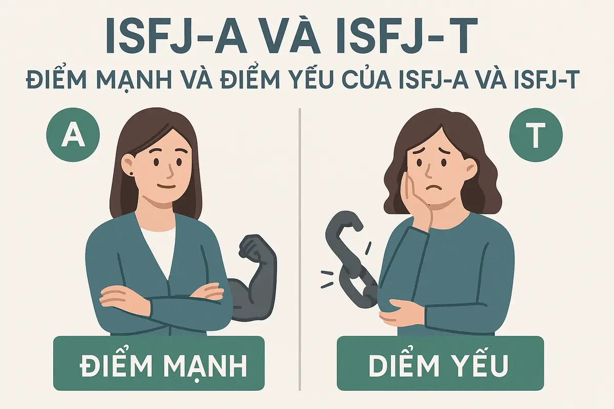 Điểm mạnh và điểm yếu của ISFJ-A và ISFJ-T