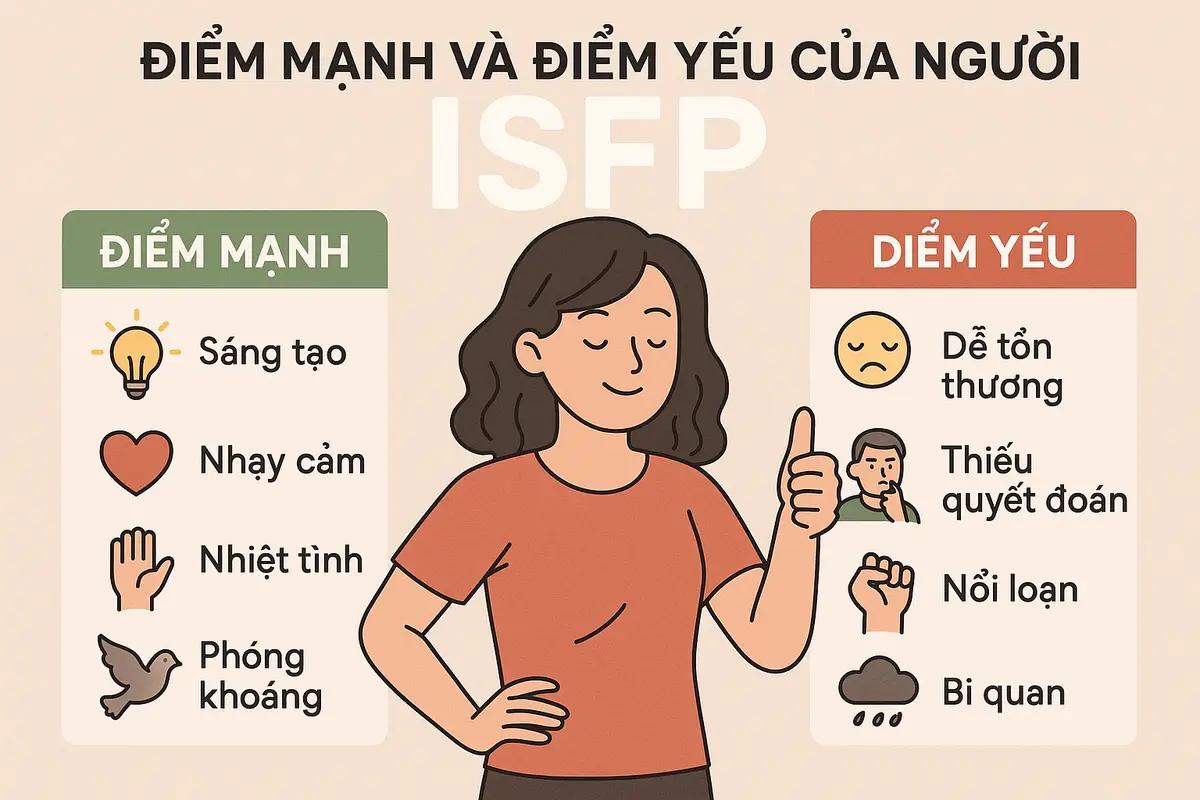 Điểm mạnh và điểm yếu của người ISFP là gì?