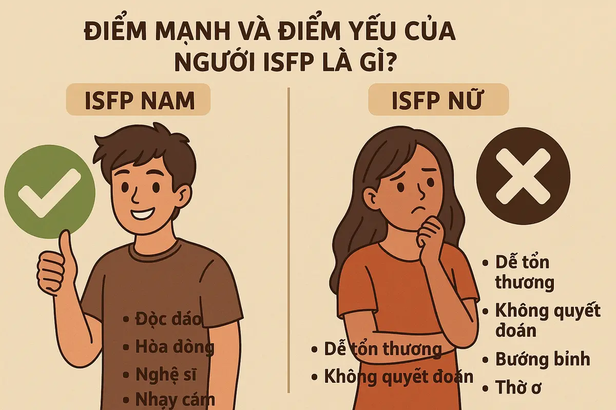 Điểm mạnh và điểm yếu của người ISFP là gì?