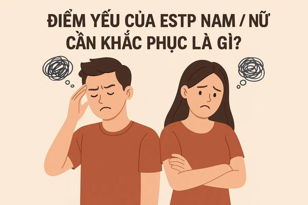 Điểm yếu của estp nam / estp nữ cần khắc phục là gì?
