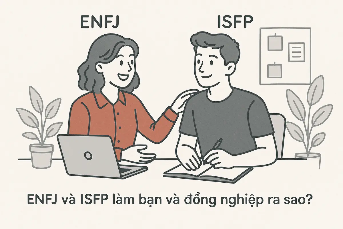 ENFJ và ISFP làm bạn và đồng nghiệp ra sao?