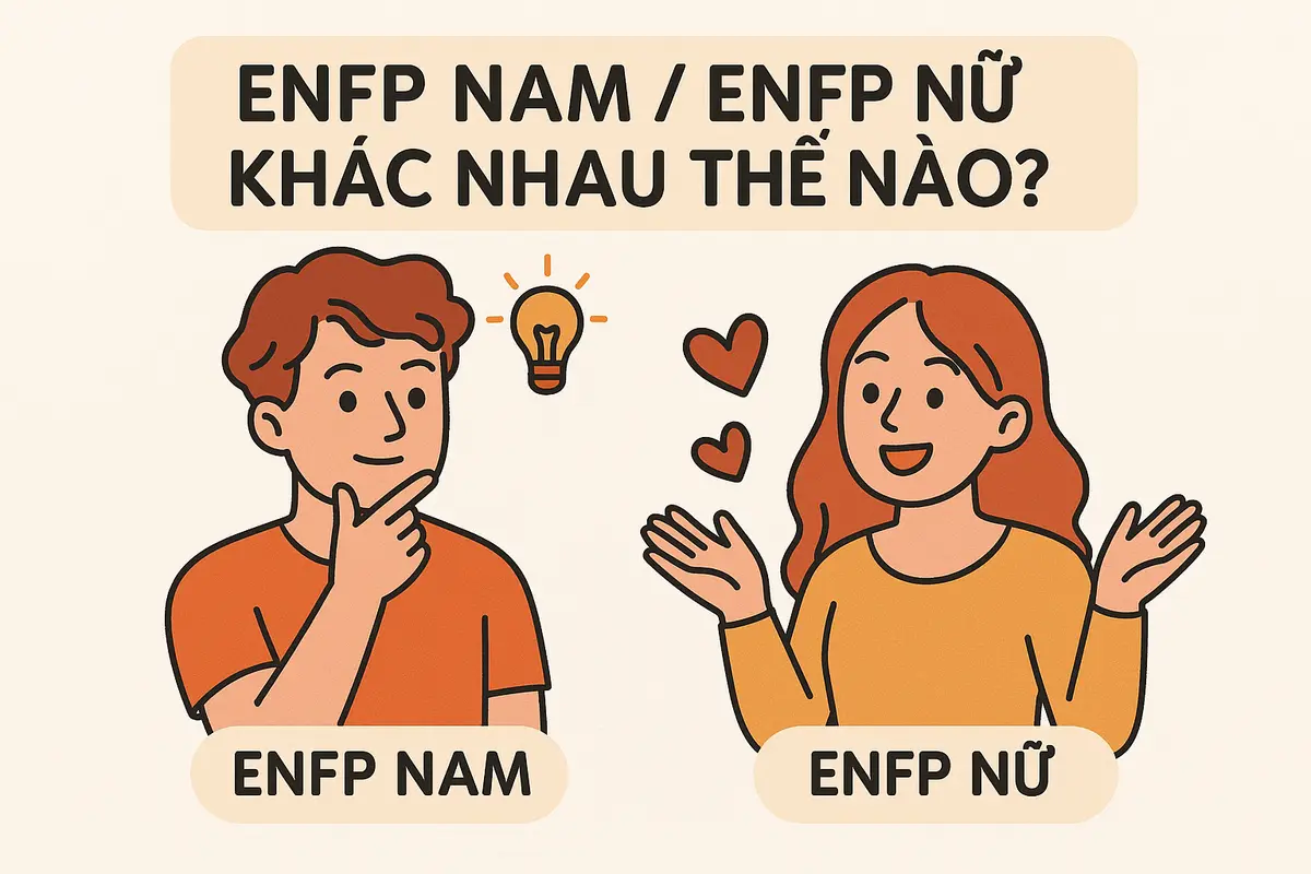 ENFP nam / ENFP nữ khác nhau thế nào?
