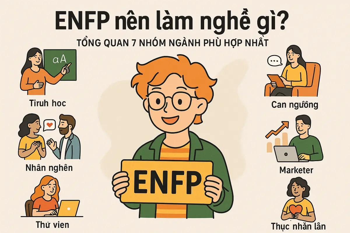 ENFP nên làm nghề gì? Tổng quan 7 nhóm ngành phù hợp nhất