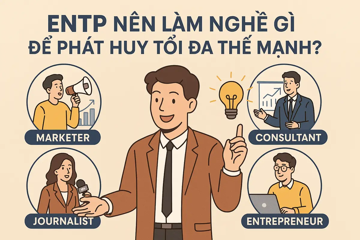 ENTP nên làm nghề gì để phát huy tối đa thế mạnh?
