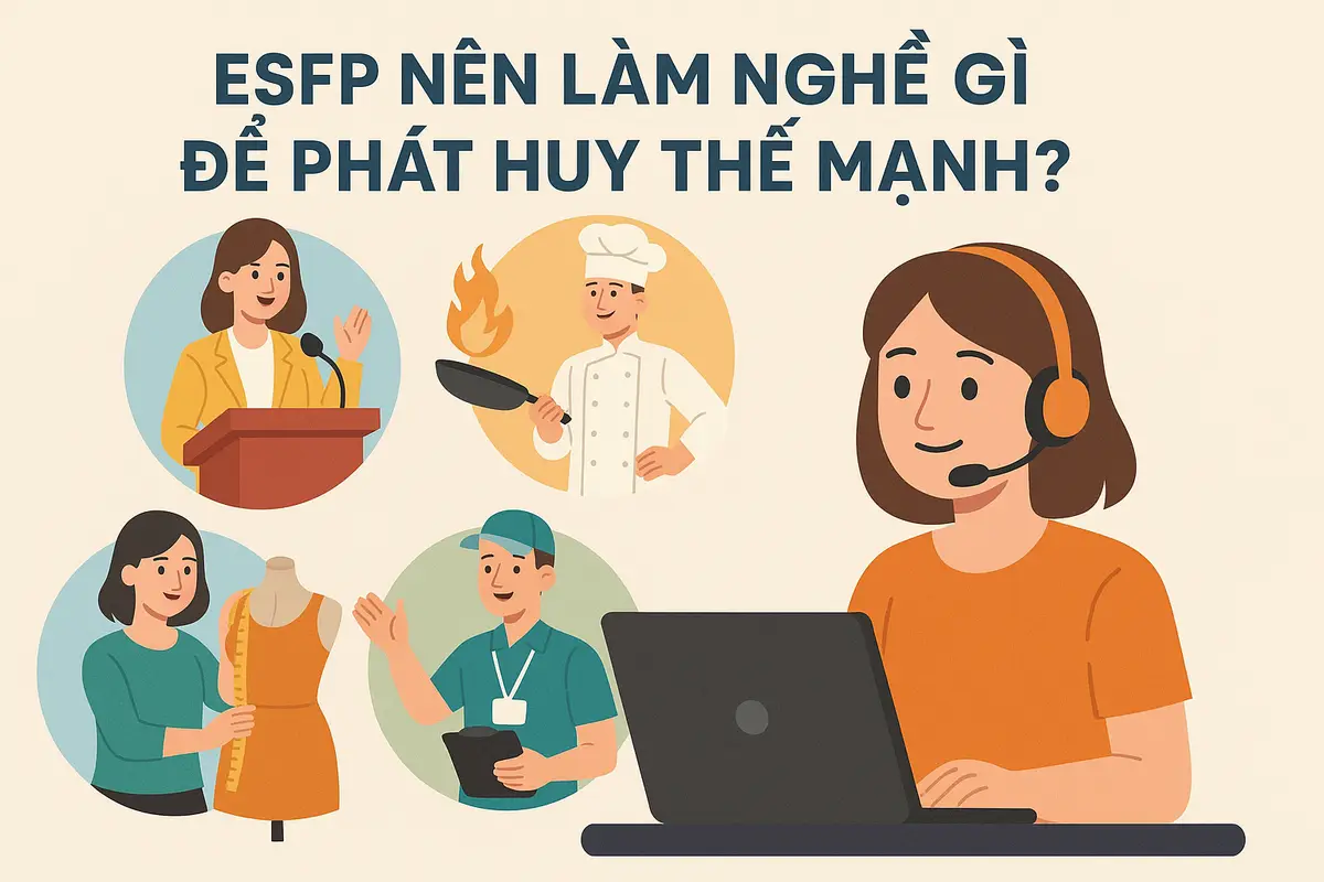 ESFP nên làm nghề gì để phát huy thế mạnh?