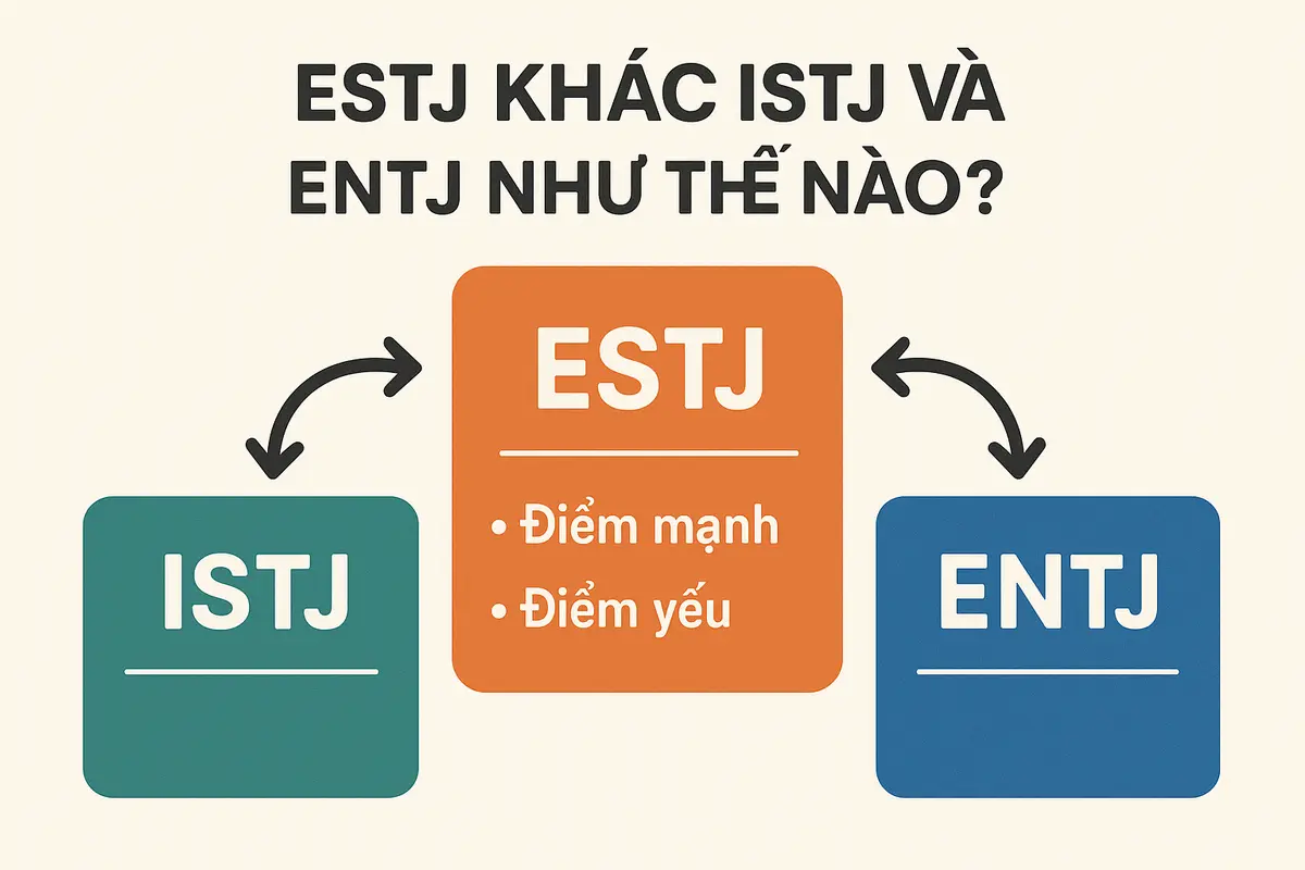 ESTJ khác ISTJ và ENTJ như thế nào?