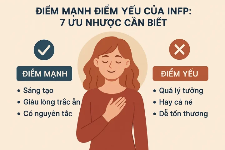 Điểm mạnh điểm yếu của INFP: 7 ưu nhược cần biết