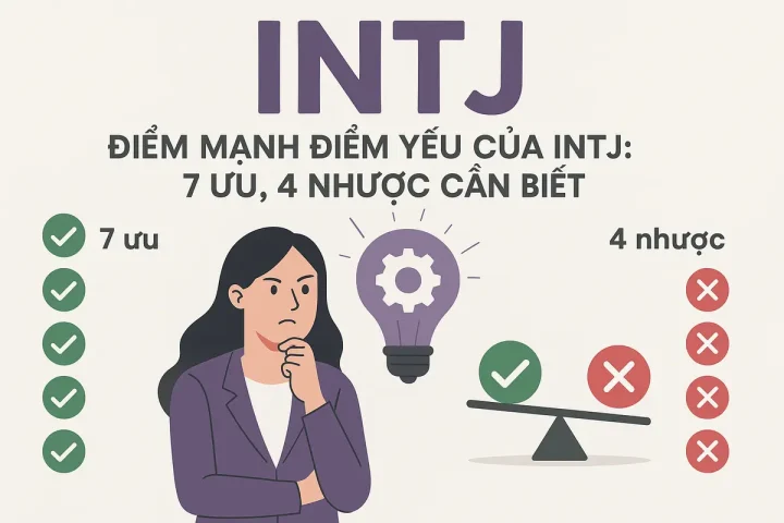 Điểm mạnh điểm yếu của INTJ: 7 ưu, 4 nhược cần biết