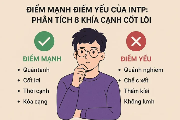 Điểm mạnh điểm yếu của intp: Phân tích 8 khía cạnh cốt lõi