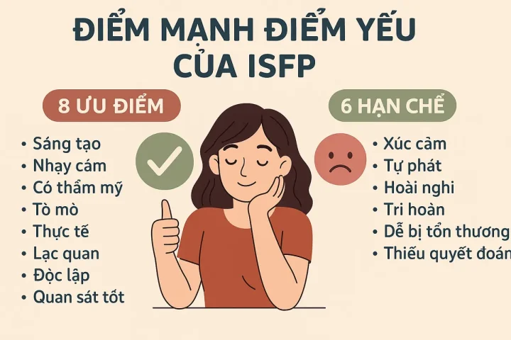 Điểm mạnh điểm yếu của ISFP: 8 ưu điểm và 6 hạn chế cần biết
