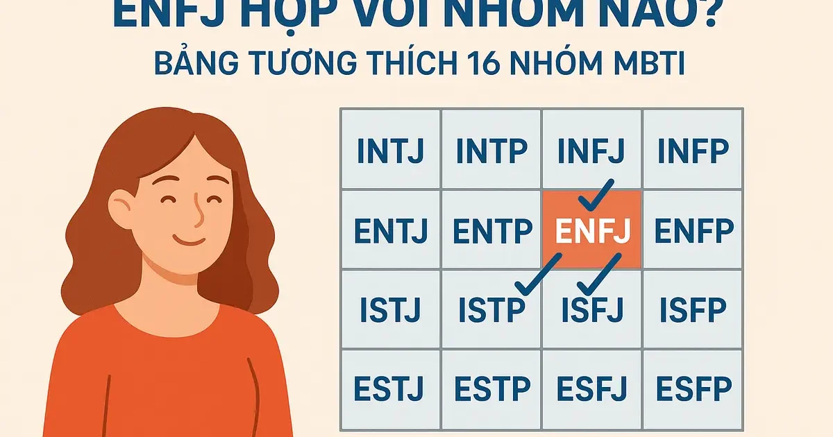 ENFJ Hợp Với Nhóm Nào? Bảng Tương Thích 16 Nhóm MBTI