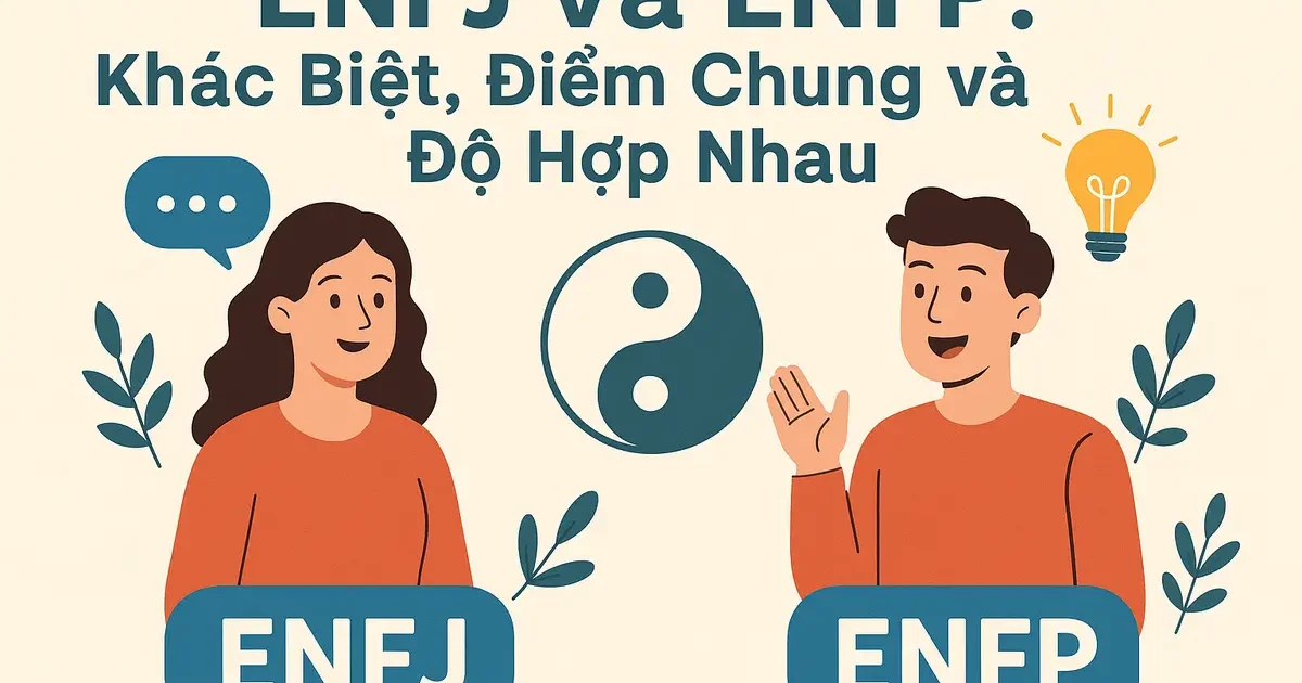 ENFJ và ENFP: Khác Biệt, Điểm Chung và Độ Hợp Nhau