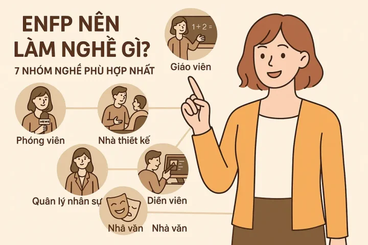 ENFP nên làm nghề gì? 7 nhóm nghề phù hợp nhất