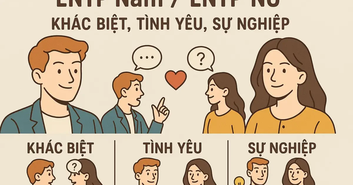 ENTP Nam / ENTP Nữ: Khác Biệt, Tình Yêu, Sự Nghiệp