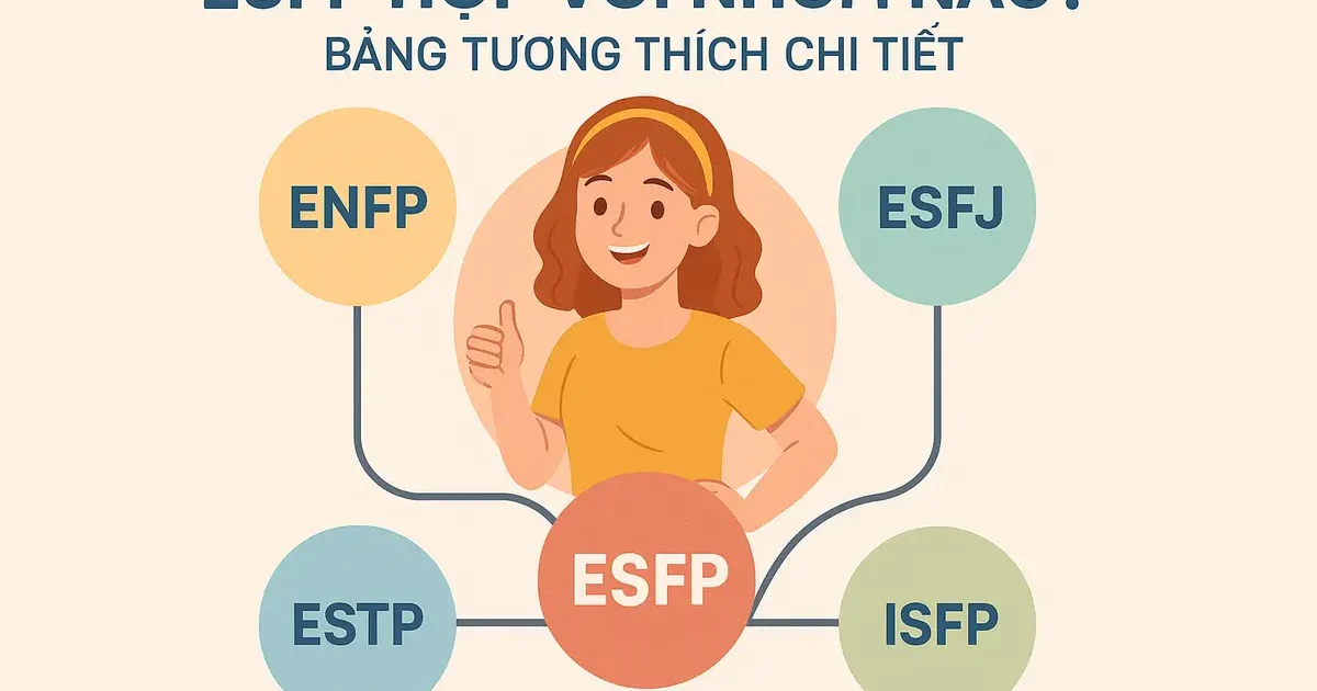 ESFP Hợp Với Nhóm Nào? Bảng Tương Thích Chi Tiết