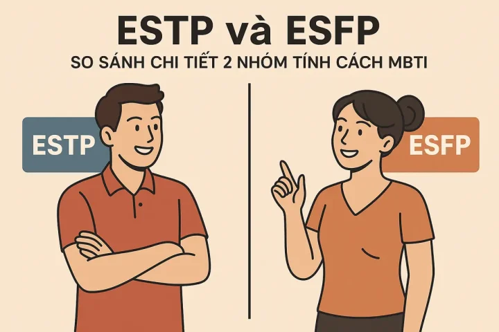 ESTP và ESFP: So Sánh Chi Tiết 2 Nhóm Tính Cách MBTI