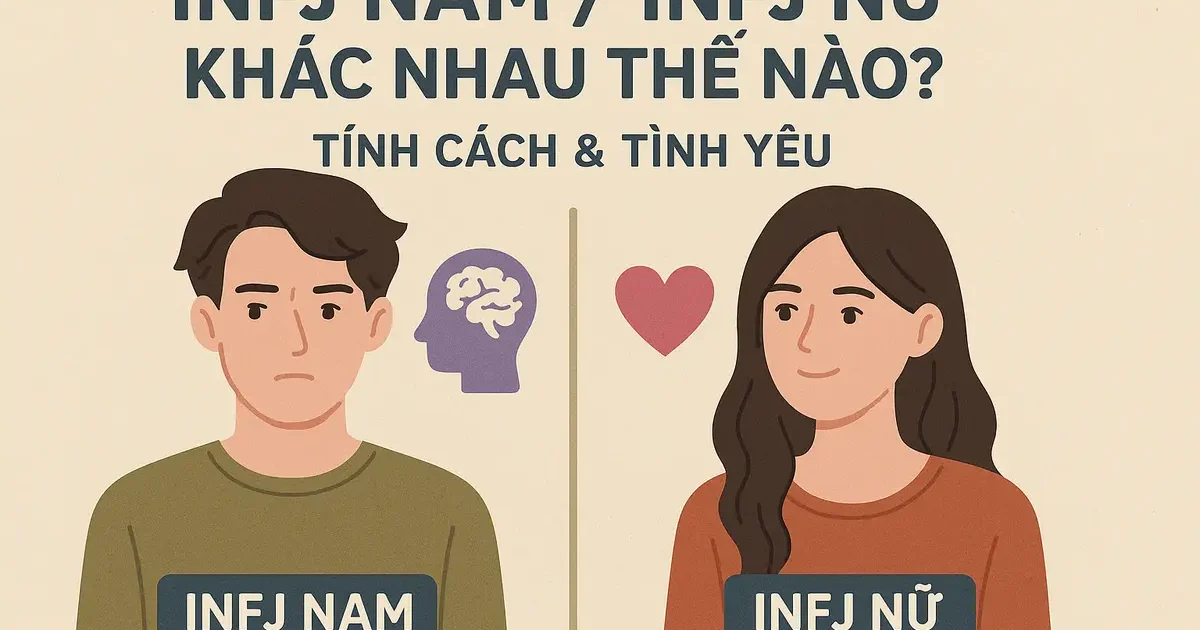 INFJ nam / INFJ nữ khác nhau thế nào? Tính cách & tình yêu