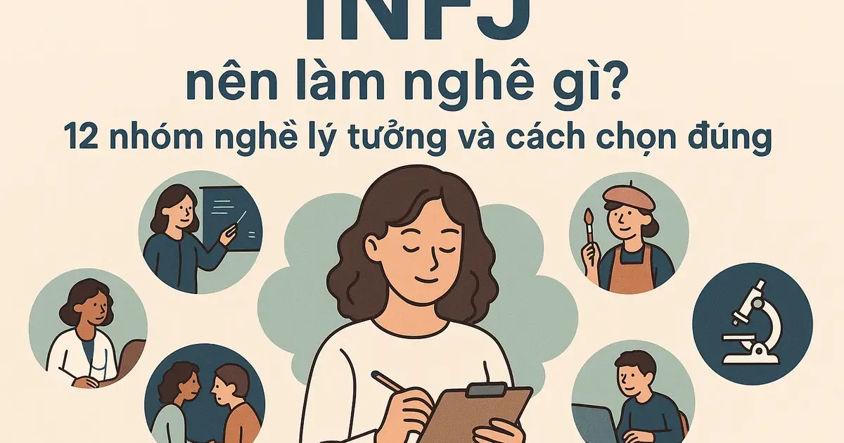 INFJ nên làm nghề gì? 12 nhóm nghề lý tưởng và cách chọn đúng