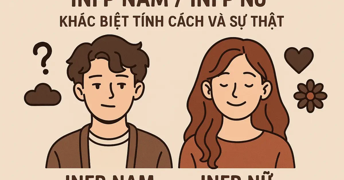 infp nam / infp nữ: Khác biệt tính cách và sự thật
