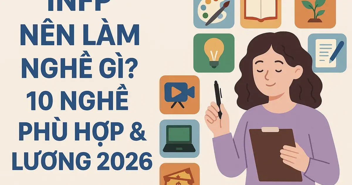 INFP nên làm nghề gì? 10 nghề phù hợp & lương 2026