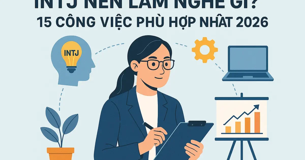 intj nên làm nghề gì? 15 công việc phù hợp nhất 2026