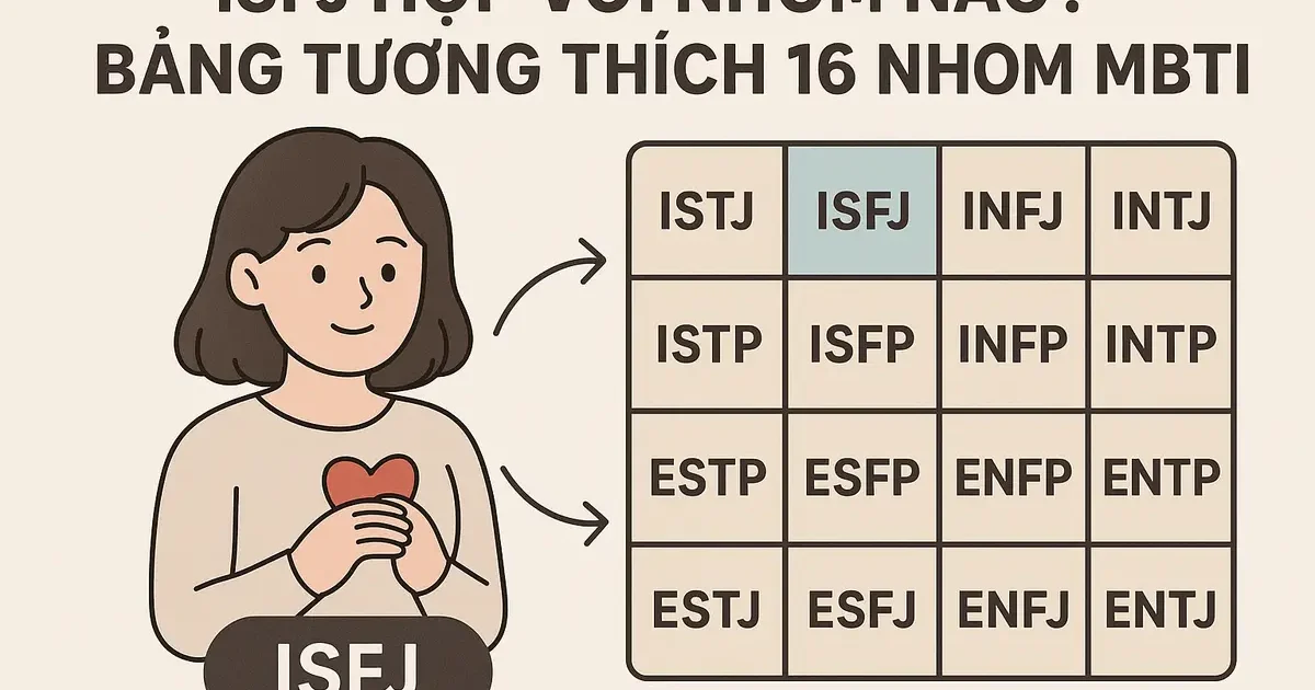 ISFJ Hợp Với Nhóm Nào? Bảng Tương Thích 16 Nhóm MBTI