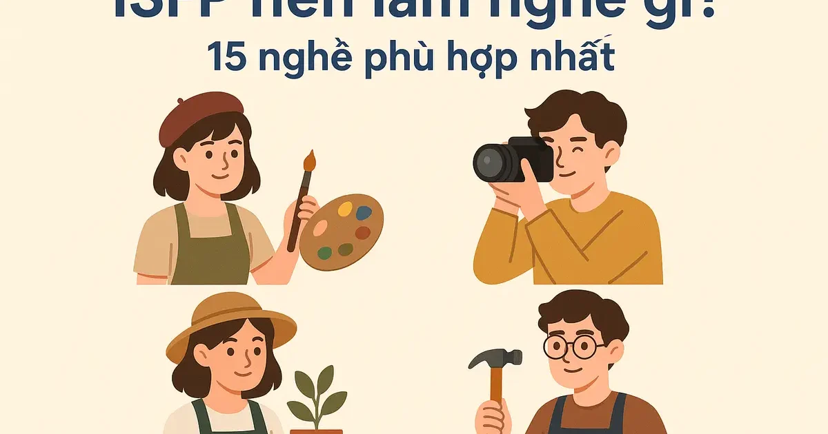 ISFP nên làm nghề gì? 15 nghề phù hợp nhất