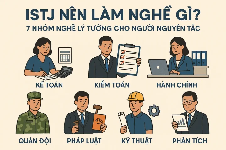 ISTJ nên làm nghề gì? 7 nhóm nghề lý tưởng cho người nguyên tắc