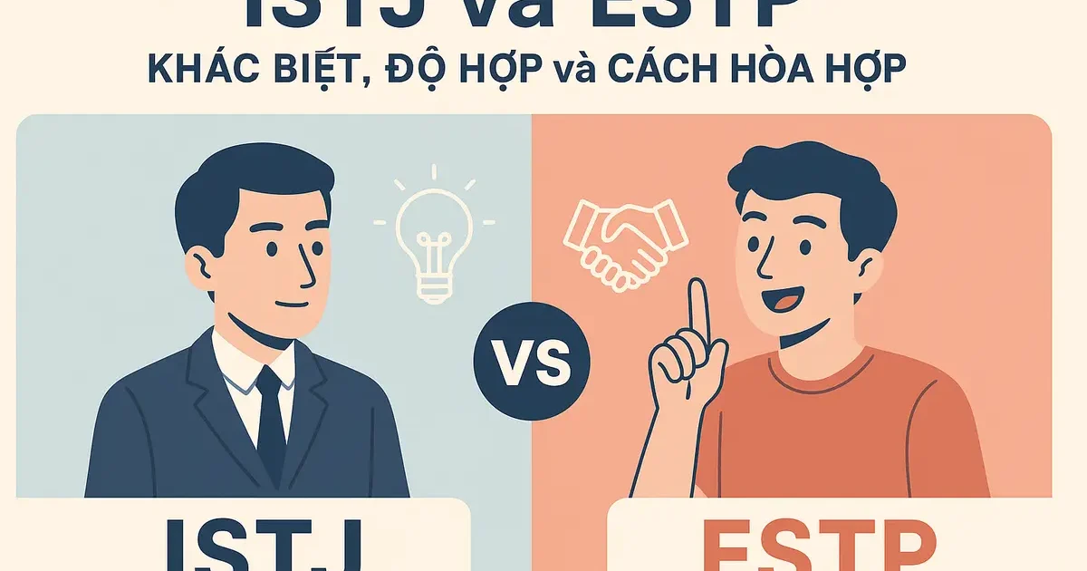 ISTJ và ESTP: Khác Biệt, Độ Hợp và Cách Hòa Hợp