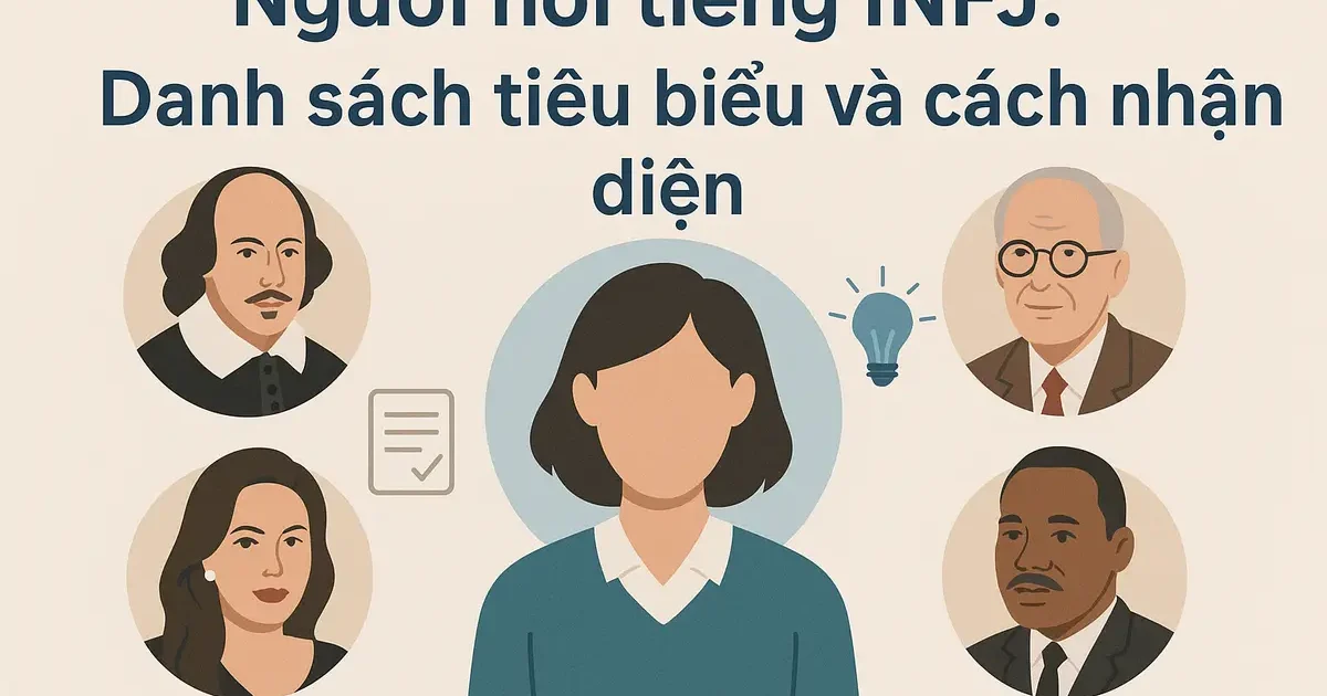 Người nổi tiếng infj: Danh sách tiêu biểu và cách nhận diện