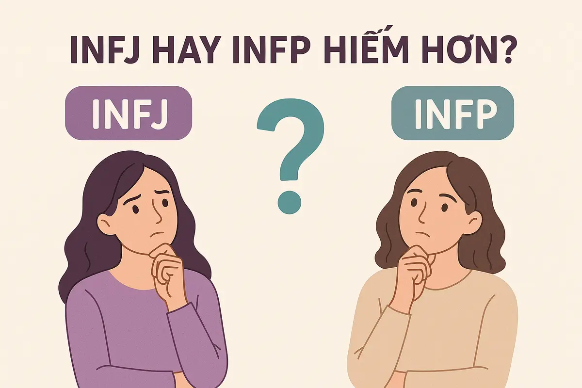 infj hay infp hiếm hơn?