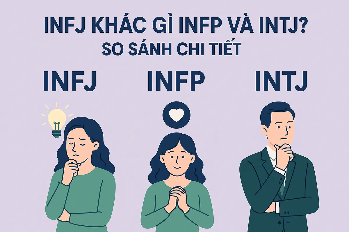 INFJ khác gì INFP và INTJ? So sánh chi tiết