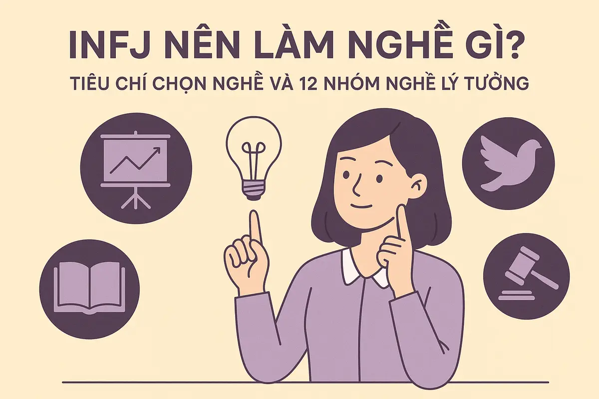 infj nên làm nghề gì? Tiêu chí chọn nghề và 12 nhóm nghề lý tưởng