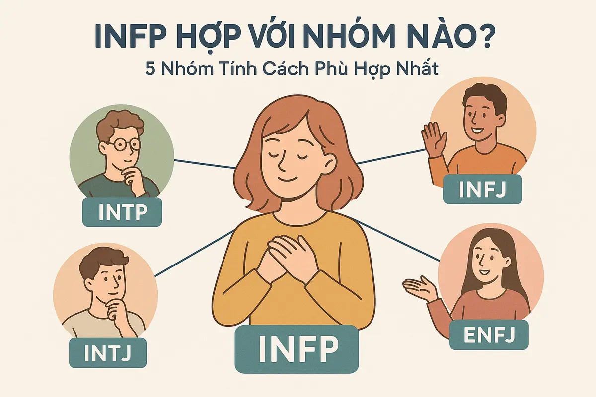 INFP hợp với nhóm nào nhất? 5 nhóm tính cách có mức tương thích cao