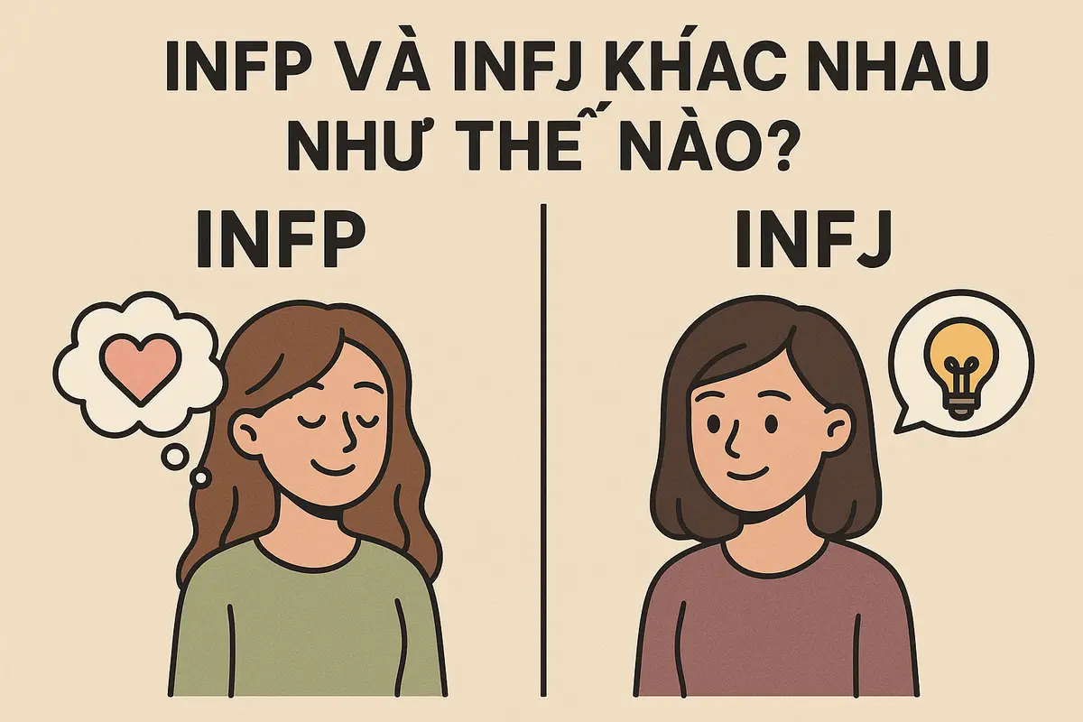 infp và infj khác nhau như thế nào?
