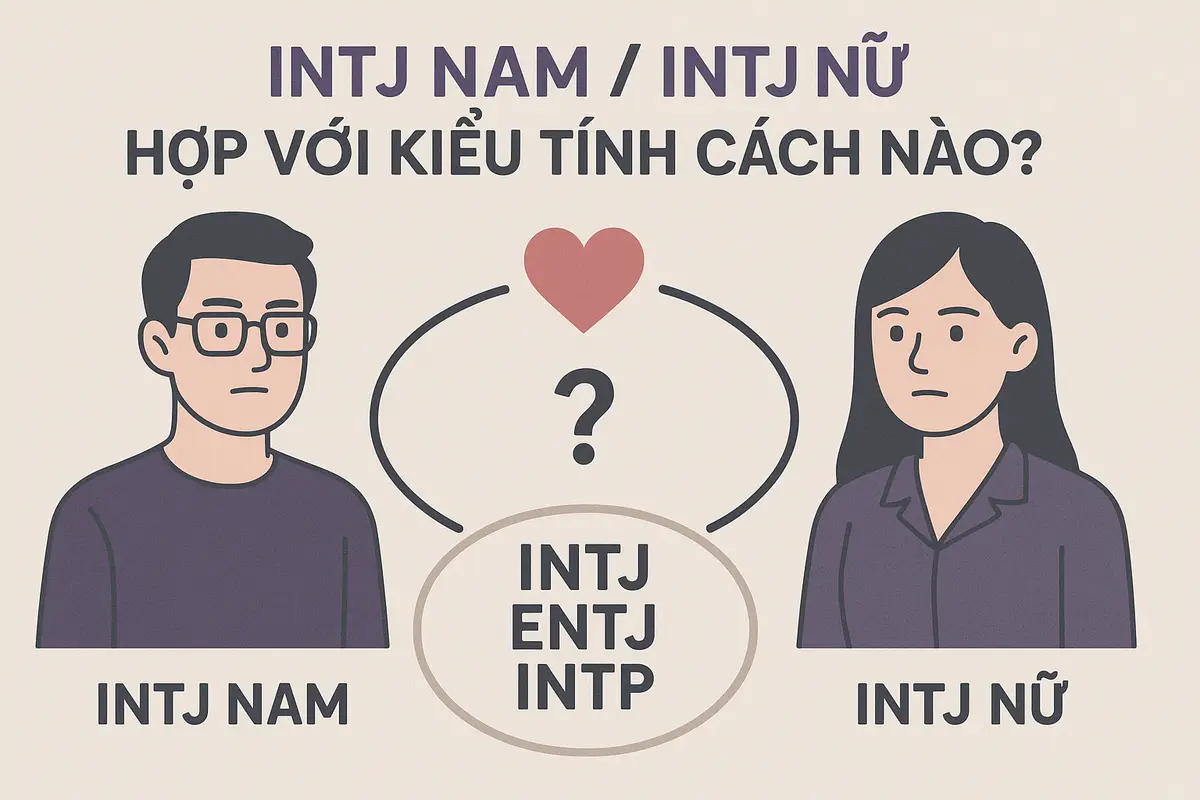 INTJ nam / INTJ nữ hợp với kiểu tính cách nào?