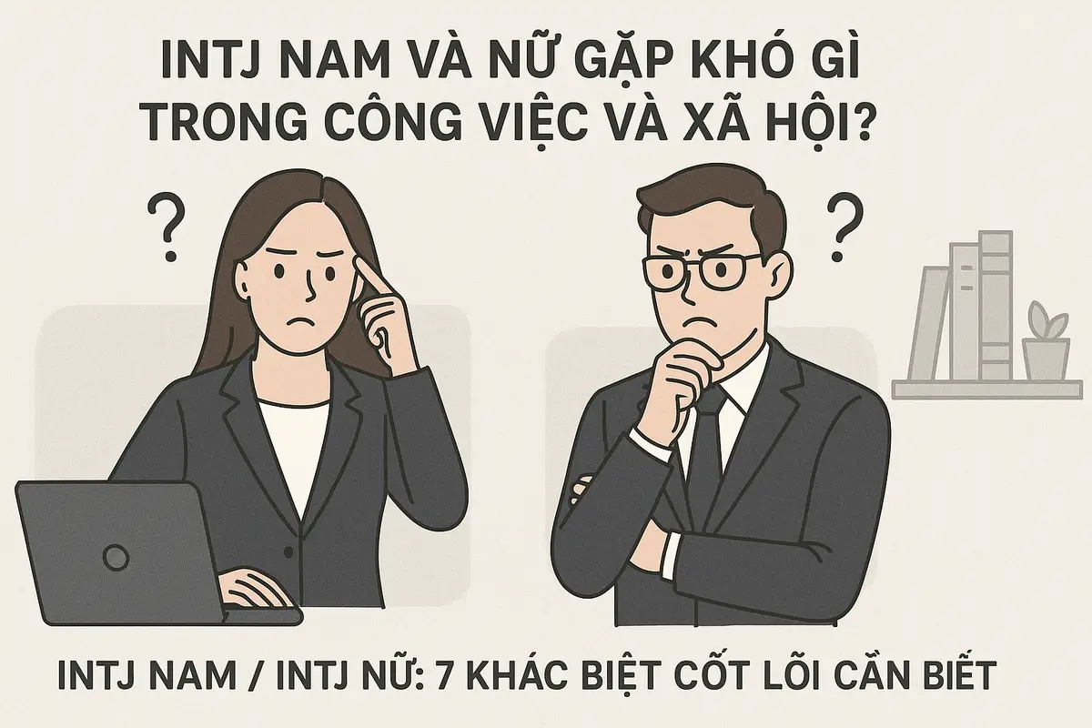 INTJ nam và nữ gặp khó gì trong công việc và xã hội?