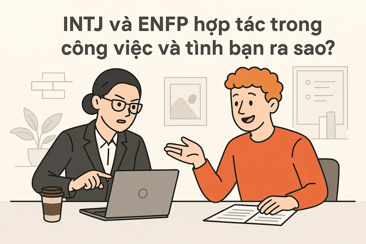 INTJ và ENFP hợp tác trong công việc và tình bạn ra sao?